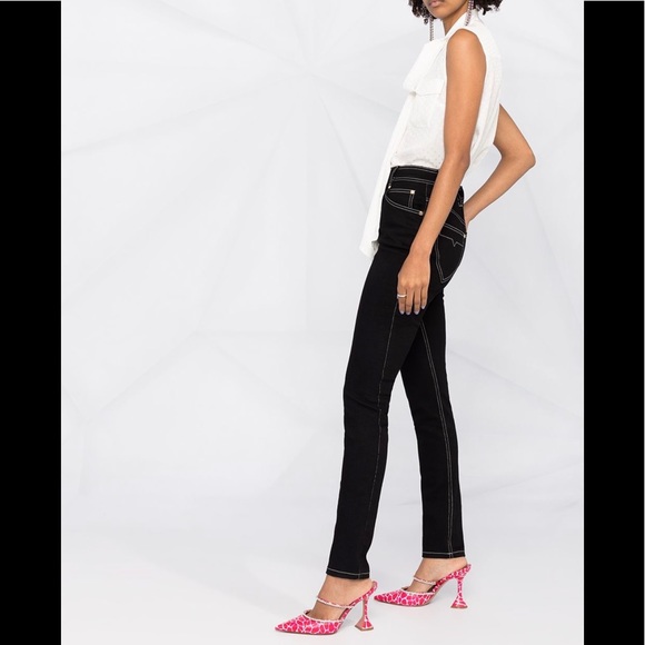 Balmain high rise skinny jeans